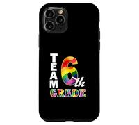 Squadra 6 ° grado blocco colore insegnante studente torna a scuola Custodia per iPhone 11 Pro