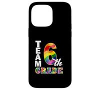 Squadra 6 ° grado blocco colore insegnante studente torna a scuola Custodia per iPhone 14 Pro Max