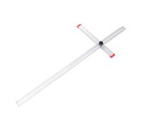 Squadra a T per cartongesso, ausilio per tagliare e tracciare cartongesso, 120 cm, righello per misurazione in alluminio con scala bidirezionale
