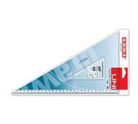 Arda Squadra 60° misura 30 cm in plastica trasparente