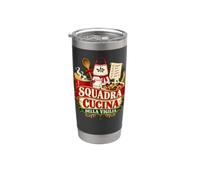 Squadra Cucina della Vigilia Natale italiano Bicchiere termico in acciaio inox doppia parete