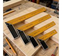Squadra da carpentiere in metallo, righello ad angolo retto a forma di L, strumento squadra in acciaio durevole adatto per la lavorazione del legno e la realizzazione di cornici 20 cm,30 cm,40 cm,35 c