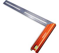 Squadra Da Falegname 400Mm - Grande - Include Calibro Di Marcatura Antiruggine (