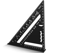 Squadra da Falegname,Squadra Combinata Multifunzione,Righello Triangolare Metrico in Alluminio professionale,per falegname, conciatetti, ingegnere,Tracciatura Falegnameria Utensili