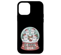 Squadra dentale natalizia Snow Globe, simpatica squadra di dentisti natalizi Custodia per iPhone 12 mini
