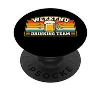 Squadra di bevute del fine settimana - Squadra di feste PopSockets PopGrip Adesivo