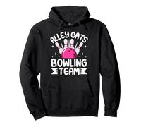 Squadra di Bowling Alley Cats Felpa con Cappuccio