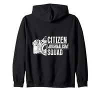 Squadra di Citizen Journalism Stampa Giornalista Cittadino Felpa con Cappuccio