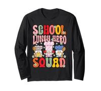 Squadra di Eroi della Mensa Scolastica Gnomi Maglia a Manica
