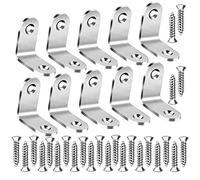 Squadra di fissaggio 25 pezzi 90 gradi angolo retto supporto 30 mm x 30 mm Staffa di fissaggio Squadra d'angolo in acciaio inox con 50 viti per il fissaggio di ripiani o riparare mobili