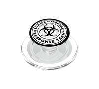 Squadra di risposta all'epidemia di zombi a rischio biologico bianco nero PopSockets PopGrip per MagSafe