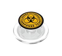 Squadra di risposta all'epidemia di zombie a rischio biologico giallo PopSockets PopGrip per MagSafe