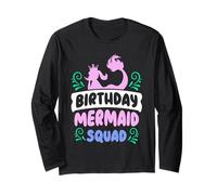 Squadra di Sirene di Compleanno Compleanno della Sirena Maglia a Manica