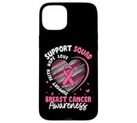 Squadra di sostegno per la consapevolezza del cancro al seno Speranza Amore Custodia per iPhone 15 Plus