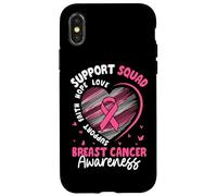 Squadra di sostegno per la consapevolezza del cancro al seno Speranza Amore Custodia per iPhone X/XS