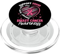 Squadra di sostegno per la consapevolezza del cancro al seno Speranza Amore PopSockets PopGrip per MagSafe