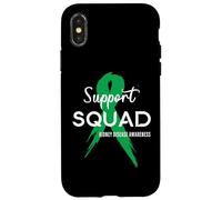 Squadra di supporto del nastro verde per la consapevolezza delle malattie renali Custodia per iPhone X/XS