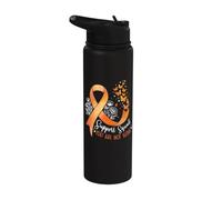 Squadra di supporto Non sei solo - Consapevolezza della leucemia Stainless Steel Insulated Water Bottle