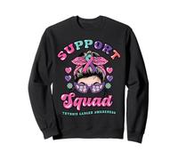 Squadra di Supporto per Il Cancro alla tiroide Messy Bun Felpa