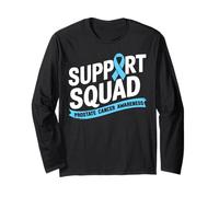 Squadra di supporto per la sensibilizzazione al cancro alla prostata, nastro azzurro Maglia a Manica