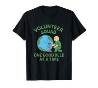 Squadra di volontari Una buona Azione alla Volta Eco Earth Day Maglietta