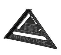 Squadra Falegname in Allumino 7 Pollici 10,24 x 7,32 x 7,28" Squadra Metrico Triangolo Squadra Goniometro Strumenti per Misurazione