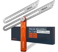 SQUADRA FALSA CON RIGHELLO 190MM E 270MM PER ESTREMA PRECISIONE STRUMENTO DI MIS