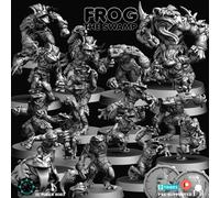 Squadra Frog - The Swamp resina stampa 3d Fantasy Football Realm of Paths
