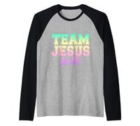 Squadra Gesù Fede Cristiana Maglia con Maniche Raglan