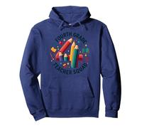 Squadra Insegnante di Quarta elementare - Regalo per la Squadra di Classe Felpa con Cappuccio, Unisex per Adulti, Navy, L