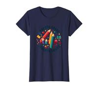 Squadra Insegnante di Quarta elementare - Regalo per la Squadra di Classe Maglietta, Donna, Navy, XXL