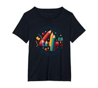 Squadra Insegnante di Quarta elementare - Regalo per la Squadra di Classe Maglietta, Donna Plus-Size, Nero, 2X