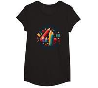 Squadra Insegnante di Quarta elementare - Regalo per la Squadra di Classe Maglietta, Ragazze, Nero, L