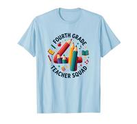 Squadra Insegnante di Quarta elementare - Regalo per la Squadra di Classe Maglietta, Uomo, Celeste, 3XL