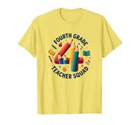 Squadra Insegnante di Quarta elementare - Regalo per la Squadra di Classe Maglietta, Uomo, Limone, L