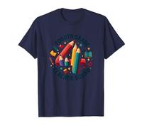 Squadra Insegnante di Quarta elementare - Regalo per la Squadra di Classe Maglietta, Uomo, Navy, 5XL