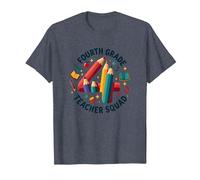 Squadra Insegnante di Quarta elementare - Regalo per la Squadra di Classe Maglietta, Uomo, Pervinca, XL