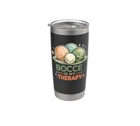Squadra italiana di giocatori di bocce Bocce is my Therapy Bicchiere termico in acciaio inox doppia parete