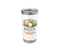 Squadra italiana di giocatori di bocce Bocce is my Therapy Bicchiere termico in acciaio inox doppia parete