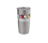 Squadra Kimberly Nome Personalizzato Retro Bicchiere termico in acciaio inox doppia parete