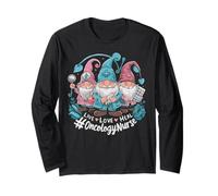 Squadra Oncologica Live Love Guarire Infermiera Squadra Oncologia Gnomi Maglia a Manica