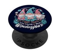 Squadra Oncologica Live Love Guarire Infermiera Squadra Oncologia Gnomi PopSockets PopGrip Adesivo