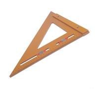 Squadra per la lavorazione del legno 2 in 1, con righello triangolare regolabile e cursore di posizionamento per attività di foratura e misurazione precise (320 x 320)