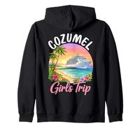 Squadra per Le Vacanze in Crociera per Ragazze a Cozumel Felpa con Cappuccio