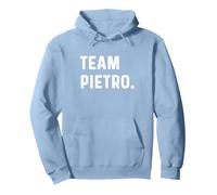 Squadra Pietro Felpa con Cappuccio, Unisex per Adulti, Blu Polveroso, S