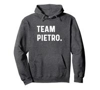 Squadra Pietro Felpa con Cappuccio, Unisex per Adulti, Grigio Scuro, M