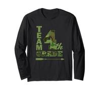 Squadra Quarto 4 ° Grado Cool Cammo Insegnante Scuola Studente Maglia a Manica