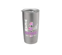 Squadra Quarto 4 ° Grado Pretty Floral Insegnante Scuola Studente Bicchiere termico in acciaio inox doppia parete