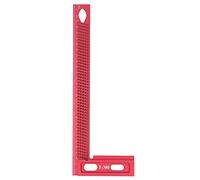 Squadretta Alluminio Angolare Leggera Rossa 300mm, Squadra Goniometro per Falegname e Carpentiere - Resistente, Compatta, per Misure Accurate e Lavori su Legno