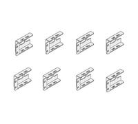 Squadrette Abb per fissaggio traverse per quadri 8 pezzi PBBV0008